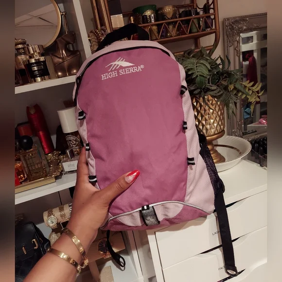 Purple backpack - Picture 3 of 9